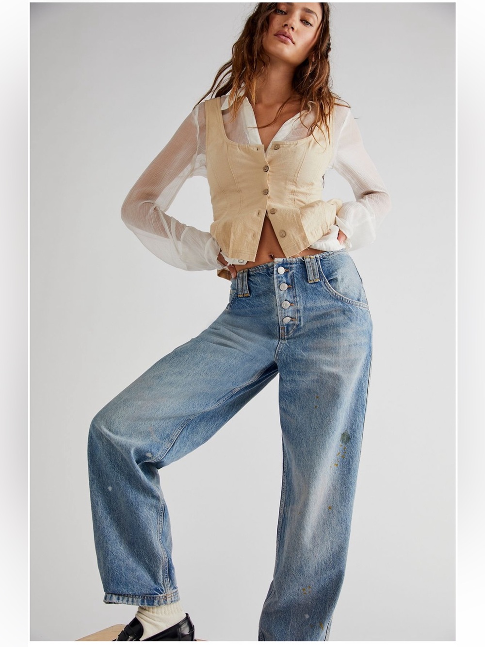 The Free Martel Mid-Rise Boyfriend Jeans Size 28 NWOT